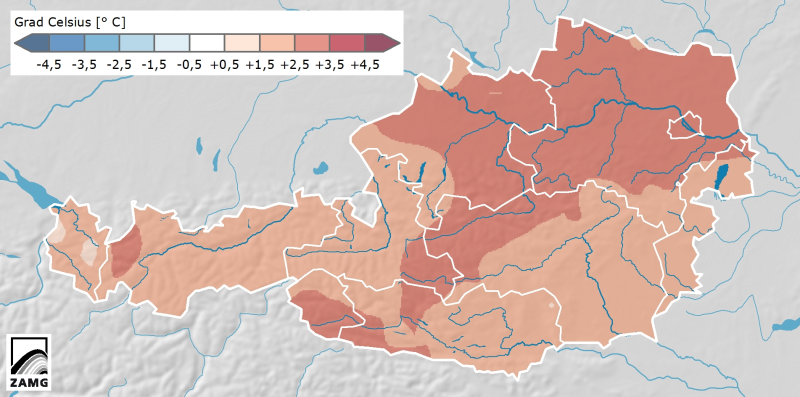 Temperaturabweichung Dezember 2014